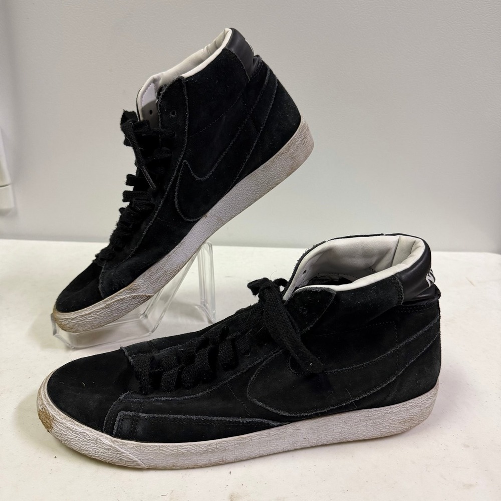 Nike Blazer Mid '77 Vintage Black Suede US 11 Men's Athletic Shoes READ